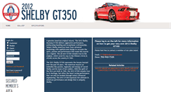 Desktop Screenshot of gt350.shelbyamerican.com